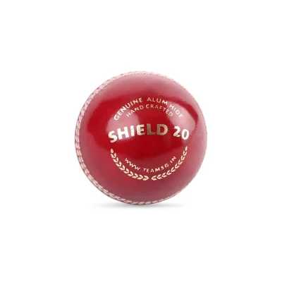 SG SHIELD 20 RED CRICKET LEATHER BALL