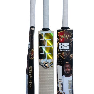 SS DRE RUSS FULL STICKER KASHMIR WILLOW CRICKET BAT SHORT HANDLE
