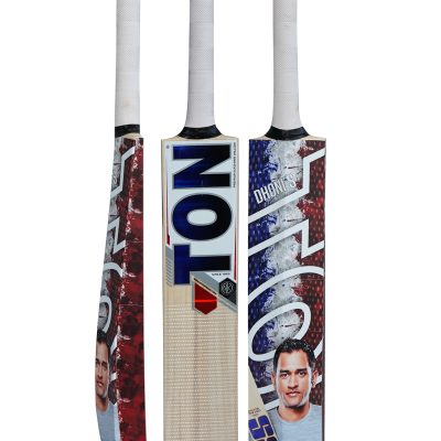 SS DHONI FULL STICKER KASHMIR WILLOW CRICKET BAT SHORT HANDLE
